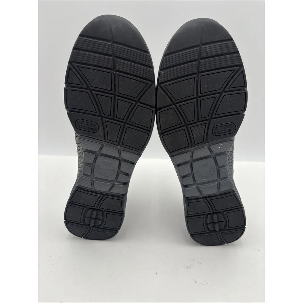 Mephisto Yael Runoff Air Jet System Walking Shoe Sneaker Black Leather Suede 7.5